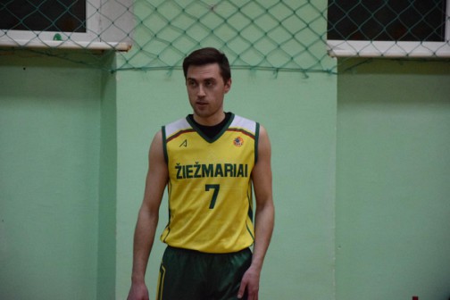 ,,Žiežmariai" žaidėjas Lukas Jurkevičius buvo rezultatyviausias ir naudingiausias savo komandos gretose. 