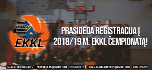 Registracija į naują čempionatą iki Spalio 16 d.
