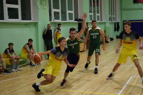Justinas Kursevičius nr. 23 žali marškinėliai buvo vienas rezultatyviausių nugalėtojų žaidėjų. 