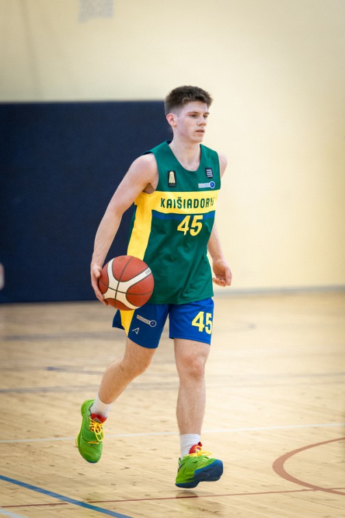 „Kaišiadorys ŠSC-Savex“ žaidėjas Lukas Žilinskas pelnė beveik visus savo komandos taškus 